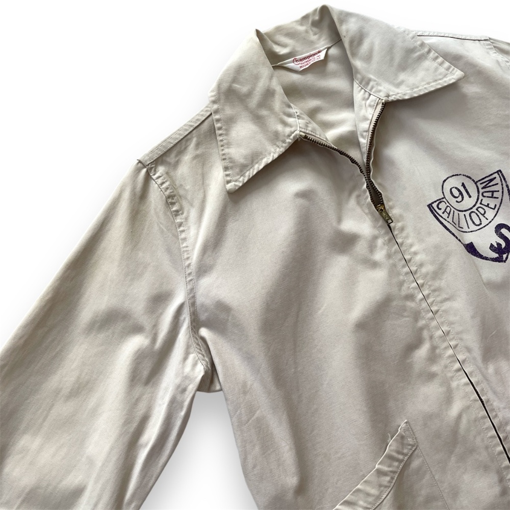 Vintage 1950s Champion Collegiate Calliopean Society Bomber Jacket University - Picture 9 of 11